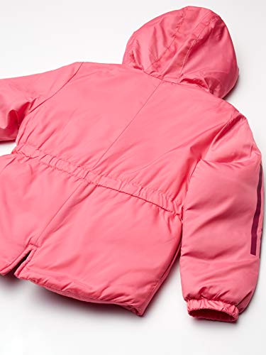 adidas Girls' Hooded Insulated Jacket Coat, sos Pink, Medium