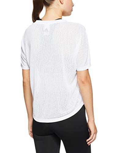 adidas Magic Logo tee Camiseta Deporte, Blanco (White White), 36 (Talla del Fabricante: Small) para Mujer