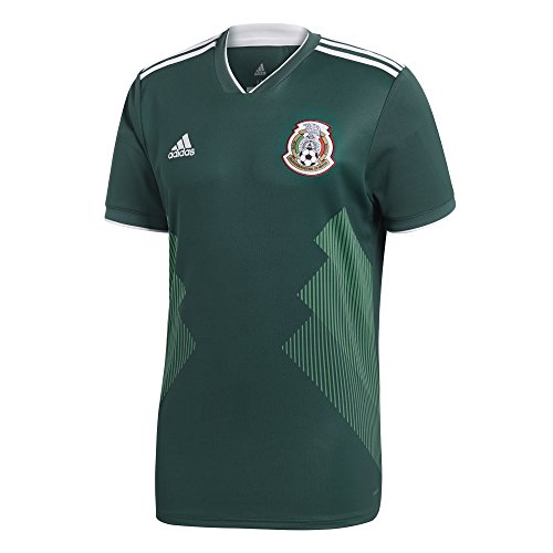 adidas México 2018 Home - Camiseta réplica - BQ4701, S, Collegiate Green/Navy