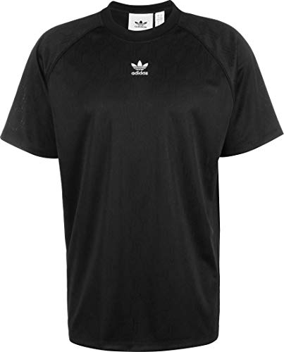 adidas Mono Jersey Pol Camiseta de Manga Corta, Hombre, Black/White, S