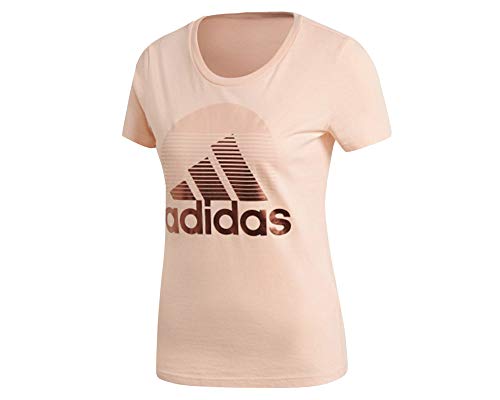 adidas Mujer W Mh Foil tee Camisetas Rosa, XS