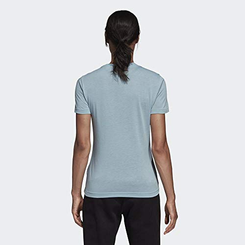 adidas Must Have Badge of Sport Camiseta, Mujer, Gris Ceniza S18, XS