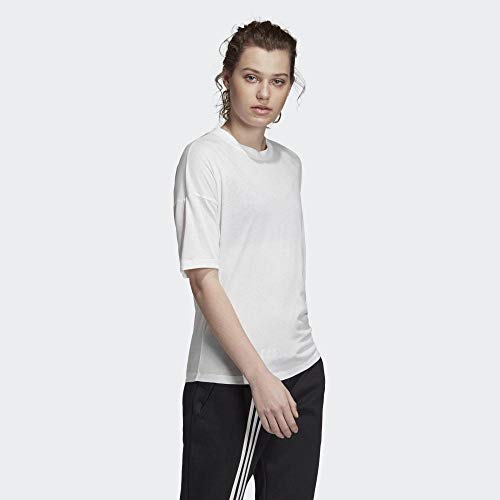 adidas Must Haves 3-Stripes T-Shirt W Camiseta, Mujer, Blanco(White/Black), XL