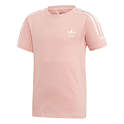 adidas New Icon tee Camiseta de Manga Corta, Niños, Rosa (Glory Pink/White), 13-14Y / 158