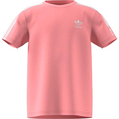 adidas New Icon tee Camiseta de Manga Corta, Niños, Rosa (Glory Pink/White), 13-14Y / 158