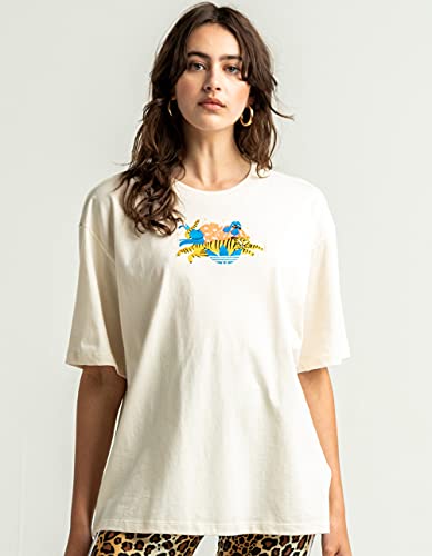 adidas Originals Camiseta de mujer - gris - Small