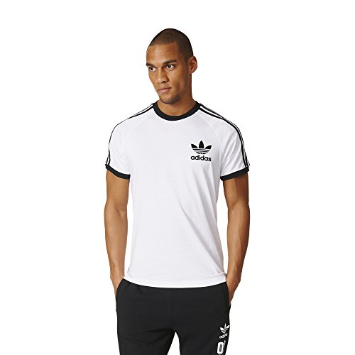 adidas Originals Men's Tops | California Tee, White, X-Large