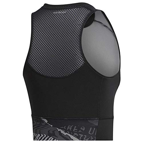 adidas Otr Crop Top Sin Mangas, Mujer, Negro/Gritre/Grisei, 2XS