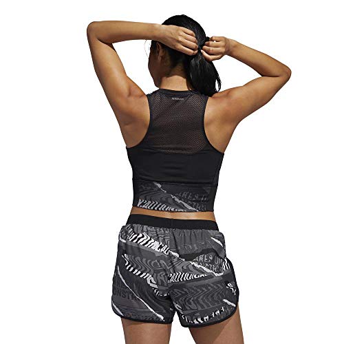 adidas Otr Crop Top Sin Mangas, Mujer, Negro/Gritre/Grisei, 2XS