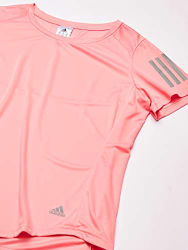 adidas Own The Run tee Camiseta de Manga Corta, Mujer, Glory Pink, L