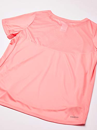 adidas Own The Run tee Camiseta de Manga Corta, Mujer, Glory Pink, L
