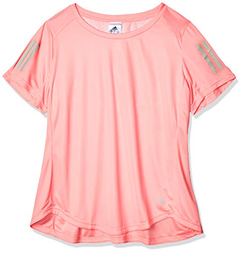 adidas Own The Run tee Camiseta de Manga Corta, Mujer, Glory Pink, L