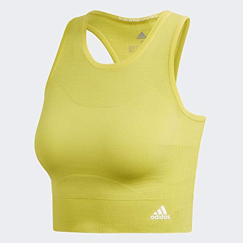 adidas Primeknit Crop Top Sin Mangas, Mujer, amasho, XS