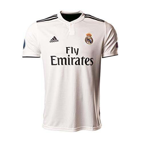 adidas Real EU H JSY Camiseta, Hombre, Blanco, L