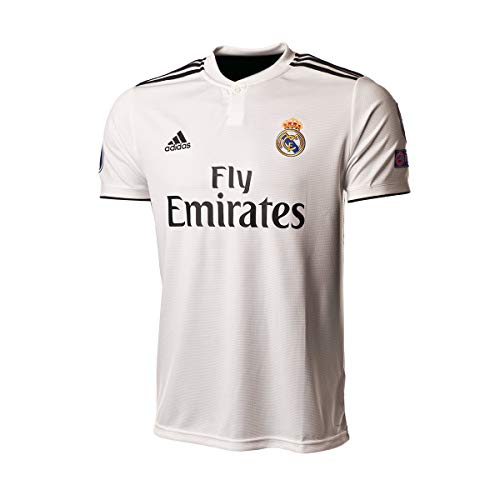adidas Real EU H JSY Camiseta, Hombre, Blanco, L