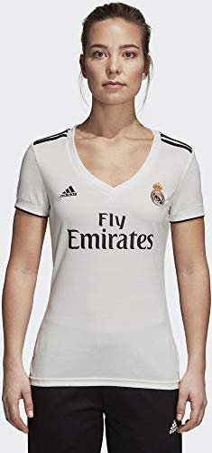 adidas Real H JSY W Camiseta, Mujer, Multicolor (Blabas/Negro), L