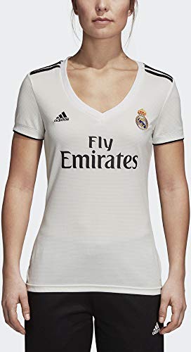 adidas Real H JSY W Camiseta, Mujer, Multicolor (Blabas/Negro), M