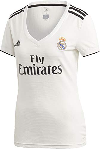 adidas Real H JSY W Camiseta, Mujer, Multicolor (Blabas/Negro), M