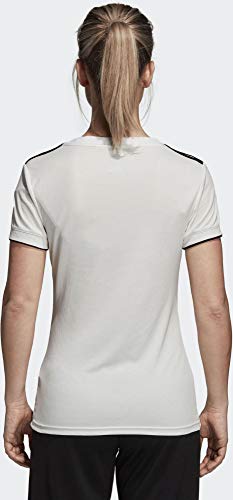 adidas Real H JSY W Camiseta, Mujer, Multicolor (Blabas/Negro), M