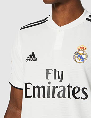 adidas Real Madrid H Camiseta, Hombre, Blanco (Core White/Black), L