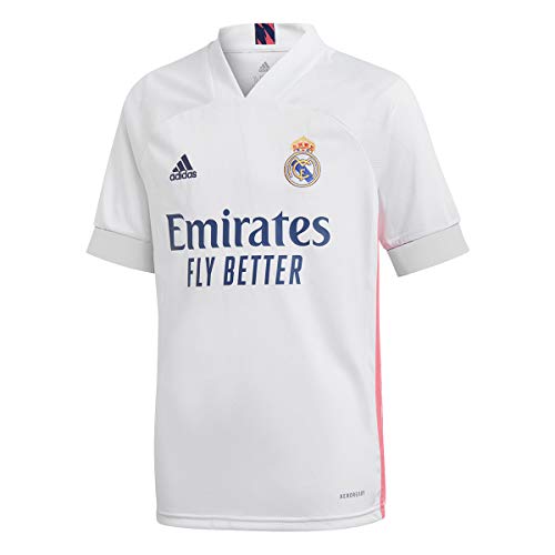Adidas Real Madrid Temporada 2020/21 Camiseta Primera Equipación Oficial, Unisex, Blanco, XL