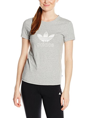adidas T-Shirt Originals Slim tee - Camiseta, Color Gris, Talla 42