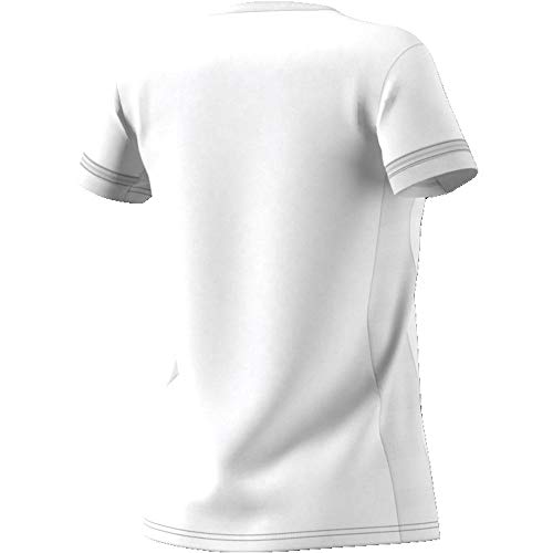 adidas T19 SS JSY W Camiseta de Manga Corta, Mujer, White, XL/L