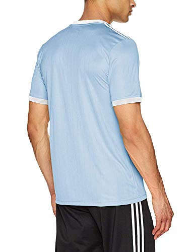adidas TABELA 18 JSY T-Shirt, Hombre, Clear Blue/White, L