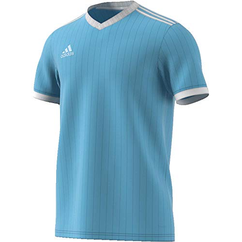 adidas TABELA 18 JSY T-Shirt, Hombre, Clear Blue/White, L
