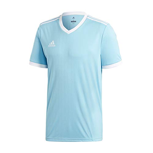 adidas TABELA 18 JSY T-Shirt, Hombre, Clear Blue/White, L