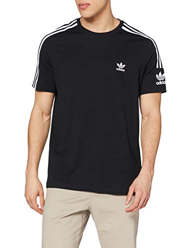 adidas Tech tee T-Shirt, Hombre, Black, L