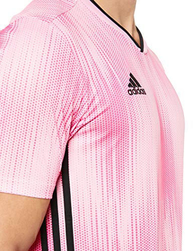 adidas Tiro 19 JSY Camiseta de Manga Corta, Hombre, True Pink/Black, 910Y