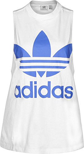 adidas Trefoil Camiseta, Mujer, Blanco, 34