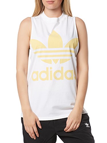 adidas Trefoil Camiseta sin Mangas, Mujer, Blanco (Arena), 38