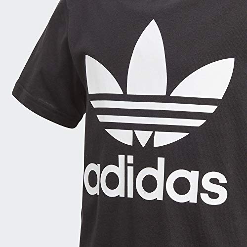 adidas Trefoil tee Camiseta de Manga Corta, Unisex niños, Black/White, 1314