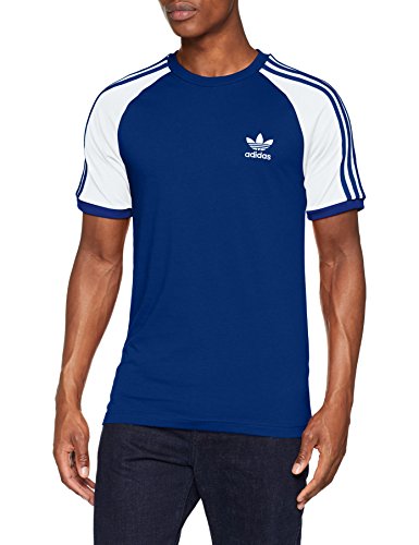 adidas Tres Bandas Camiseta de Manga Corta, Hombre, Azul (Collegiate Royal), S