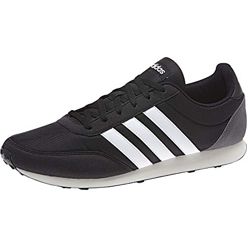 ADIDAS V Racer 2.0 Bc0106, Zapatillas Hombre, Negro (Core Black/Solar Red/Footwear White), 44 EU