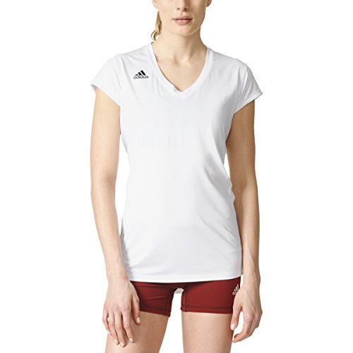adidas Voleibol Hi-Lo Cap Sleeve Jersey, XXL, Blanco