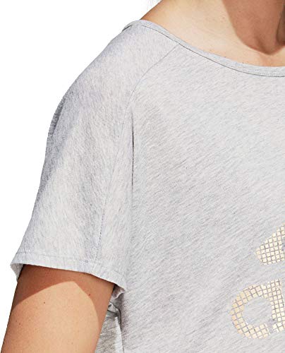adidas W ATH G tee AI Camiseta, Mujer, Gris (brgrin), XL