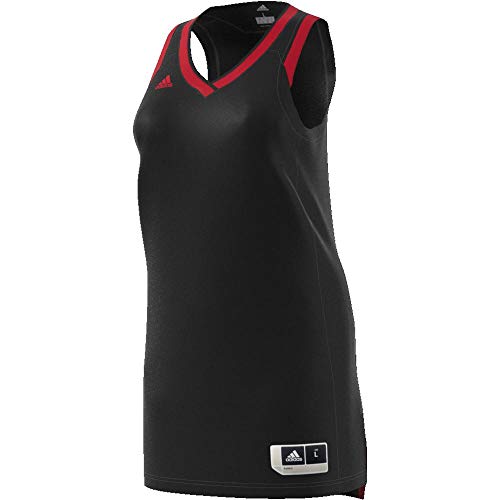 adidas W Crazy Expl Jr Camiseta de Baloncesto, Mujer, Negro (Negro / Rojsld), S