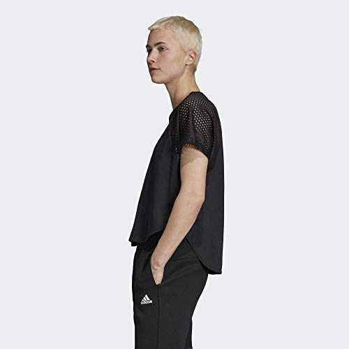 adidas W ID Mesh tee Camiseta de Manga Corta, Mujer, Negro (Black), M