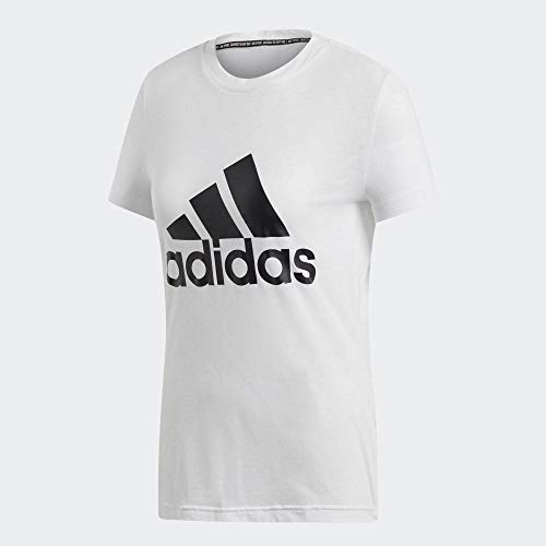 adidas W Mh Bos tee Camiseta, Mujer, Blanco (White), L