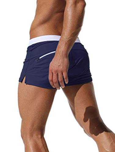 Adorel Bañador de Natación Tipo Boxer con Forro para Hombre Navy L (Tamaño del Fabricante XL)