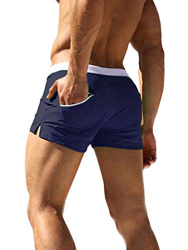 Adorel Bañador de Natación Tipo Boxer con Forro para Hombre Navy L (Tamaño del Fabricante XL)