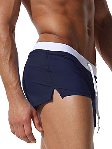 Adorel Bañador de Natación Tipo Boxer con Forro para Hombre Navy L (Tamaño del Fabricante XL)