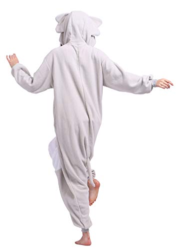 Adultos Animal Pijamas Cosplay Animales de Vestuario Ropa de Dormir Halloween y Carnaval Disfraces Elefante Gris S