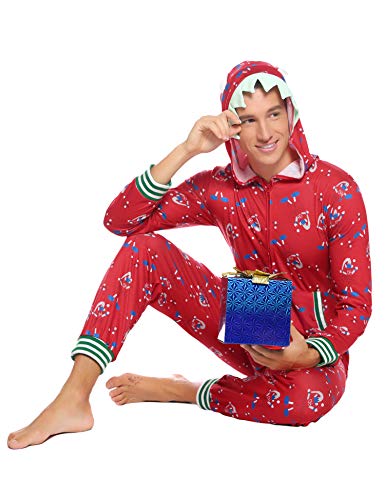 Aibrou Pijamas de Navidad Conjunto Familia Ropa de Dormir Casual Invierno Mujer Hombre Niños