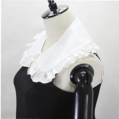 Aisoway Desmontable Falso collar de la falsificación de la blusa cuello de la camisa del traje de decoración accesorio para las mujeres