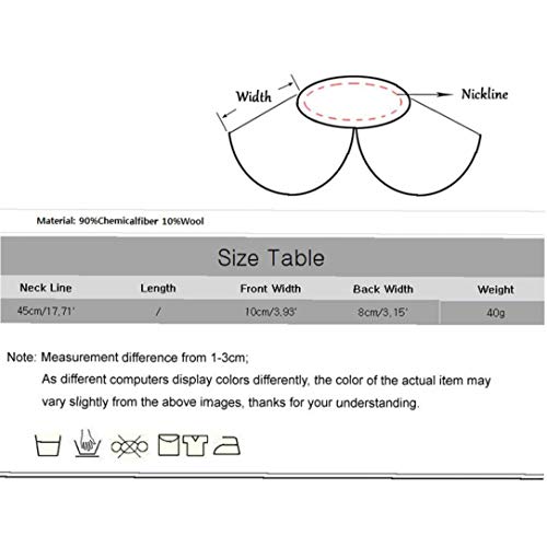 Aisoway Desmontable Falso collar de la falsificación de la blusa cuello de la camisa del traje de decoración accesorio para las mujeres