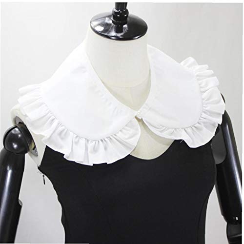 Aisoway Desmontable Falso collar de la falsificación de la blusa cuello de la camisa del traje de decoración accesorio para las mujeres